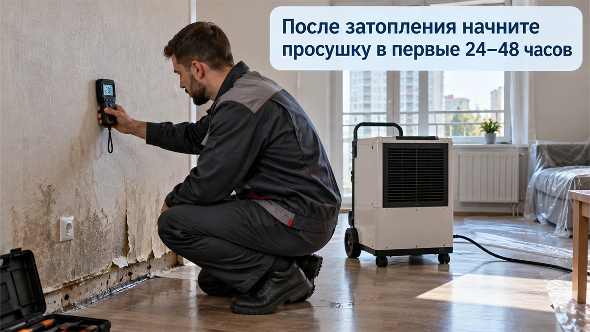Как избавиться от плесени после затопления квартиры: пошаговый план действий